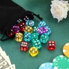 16 mm 6-Sided Dice Set, Six-Sided Dice, Opaque Acrylic Dice