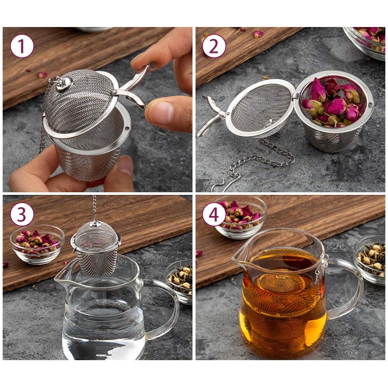 2 Pack 304 Stainless Steel Tea Ball and Cooking Infuser