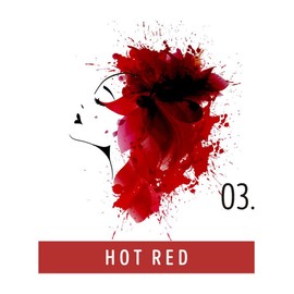 FUNKY COLOR Hot Red 03 Semi-Permanent Hair Dye, Semi-Permanent Hair Colour, 28 Colours