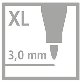 STABILO power max, estuche con 12 marcadores de tinta lavable