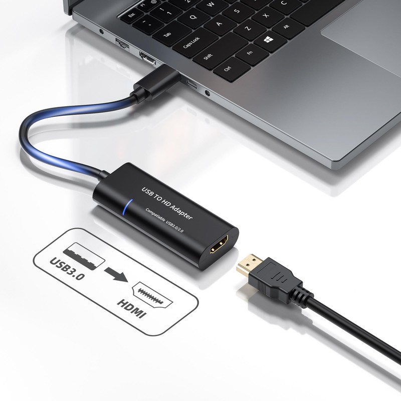 DriverGenius USB 3.0 to HDMI Display Converter Adapter (Supports 1080p60Hz