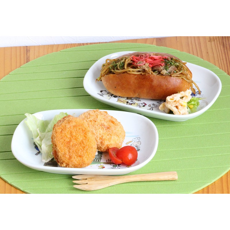 Snoopy Oval Plate Italian & Greek 2 Pattern Plate 3870066