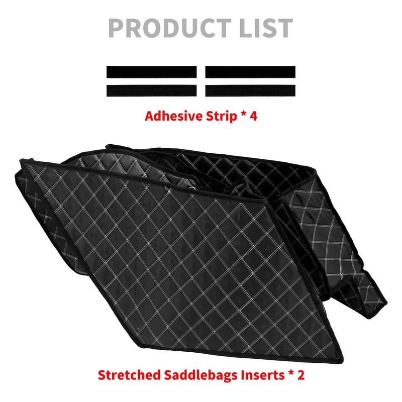 HCmotorku Motorcycle Saddlebag Liners 5 inch Stretched Bag Inserts Fits