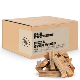 Old Potters Kiln Dried Pizza Oven Cooking Logs, Approx 12 lbs, Wood Logs for Pizza Ovens, Grills and Smokers, Solo Stove Mesa XL, Oak~ 6 Inch Mini Log, Product of USA (790 Cubic Inches)