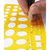 utida Template No. 115 m Circle Ruler Ink Edge with