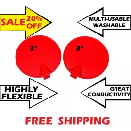 chattanooga 2PS CHATTANOOGA RUBBER CARBON REUSABLE ELECTRODE for INTELECT LEGEND STIM SERIES