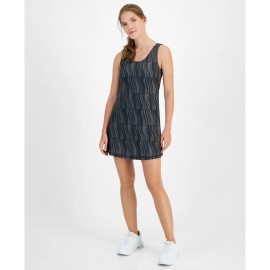 Ideology ID Ideology Women's Geo Performance tennis Dress deep black/grey medium