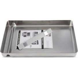 Stainless Steel Reusable Litter Tray Compatible with Petsafe Scoop-Free Self-Cleaning Cat Litter Boxes - Never Absorbs Odor, Stains, or Rusts (Stainless Steel Litter Tray)