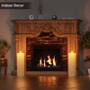 12" x 4" Large Outdoor Candles with Timer Waterproof Flickering