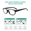 Eyekepper 5-pack Retro Vintage Lesebrille mit Federscharnieren Schwarz +4.00