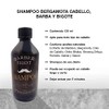 Shampoo de bergamota, para crecimiento de barba y cabello, con