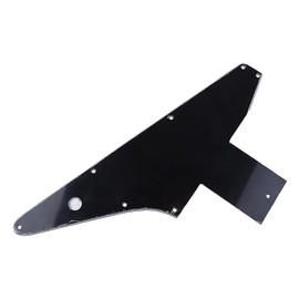 SUCHUANGUANG 3 Ply Guitar Pickguard Pickguard for Explorer for '76 Reissue, Black Metal Part