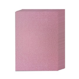 Glitter Cardstock Paper A4, 20 Sheets Creative Colored Shimmer Sparkly Paper Thin Craft Cardstock Paper for DIY Party Graduation Decor, Birthday Party Decor (Pink)