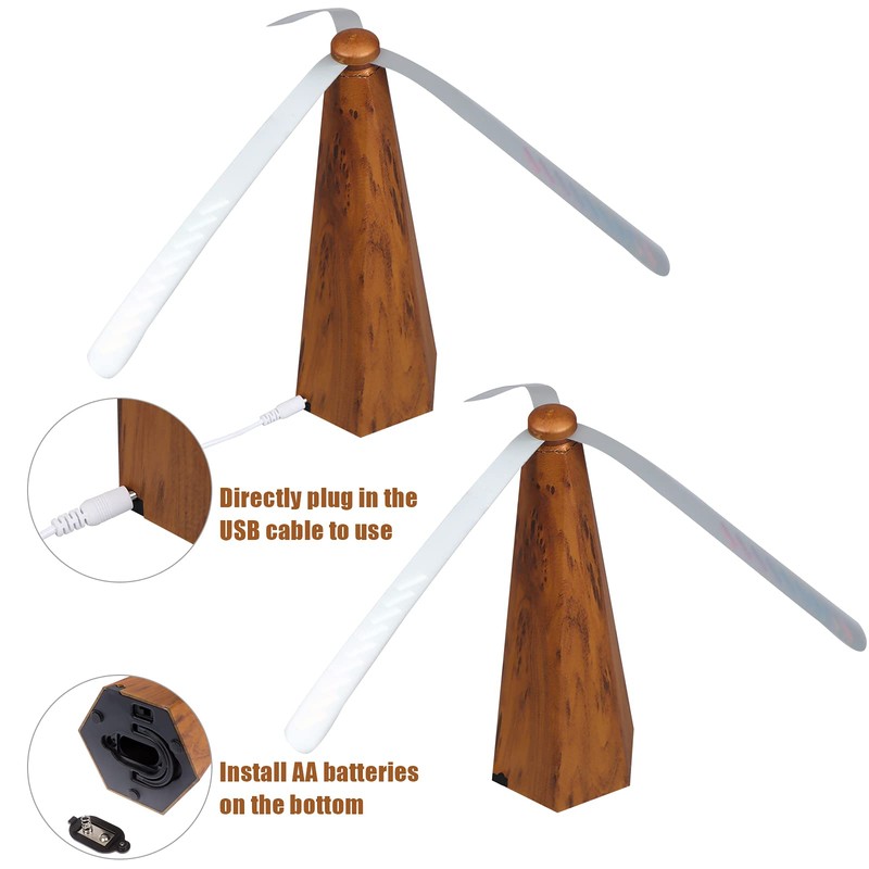 PIAOPIAONIU 3 PCS Fly Fan for Tables Fan Fly Portable