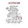 INSPIRED WORDS KEEPSAKES - A LITTLE HUG