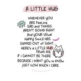 INSPIRED WORDS KEEPSAKES - A LITTLE HUG