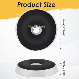 Snorthy Donut Ear Piercing Pillow, Ears Piercing Pillow for Side Sleepers 40 by 40 cm O-Shaped Pillows with Ear Hole Ring Cushion for Side Sleepers