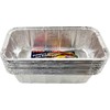 PACTOGO 1.5 lb. Aluminum Disposable Rectangle Loaf Pans For Serving,