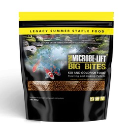 MICROBE-LIFT MLLBBMD Big Bites Fish Food Pellets for Ponds, Water Gardens, and Fountains, for Large Live Goldfish and Koi, 2.75 Pounds