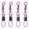 Fishing Barrel Swivel with Safty Snap Connector snap swivels Solid