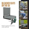 Home-Complete Bleacher Seat - Stadium Seat Cushion with Pocket and