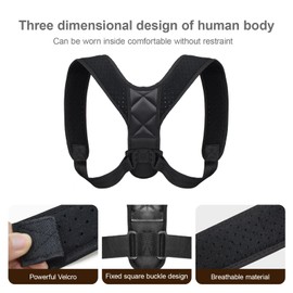 TNSOYCA Posture Corrector for Men Women, Lightweight Upper Back Brace for Clavicle Support Easy To Put On, Invisible Under Clothes, Back Correction Belt Maintain Good Posture