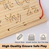 Montessori Wooden Alphabet Number Tracing Board Toddler Writing Tools for