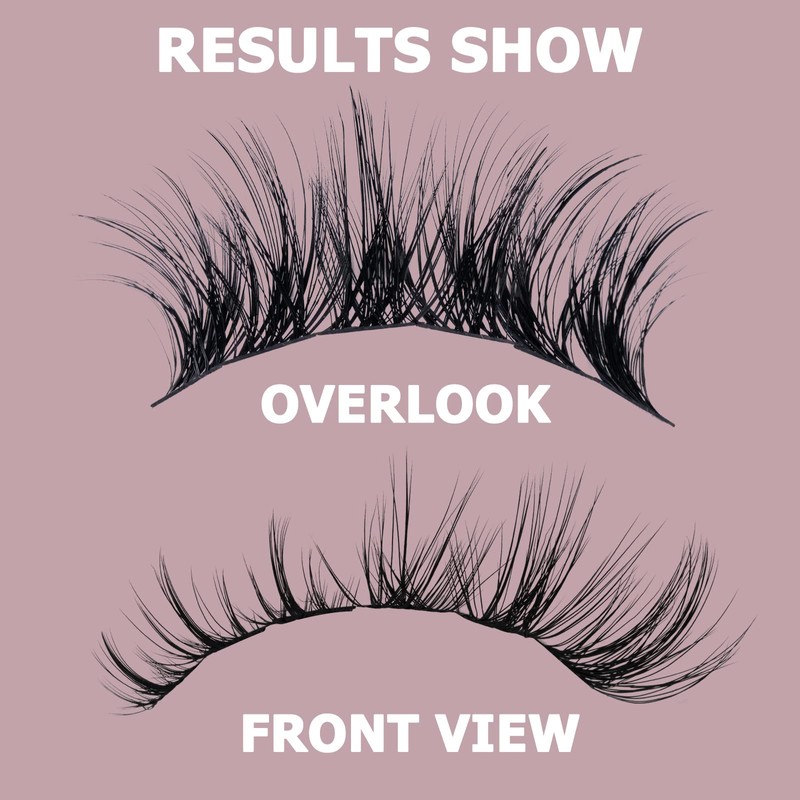 Cluster Lashes QUEWEL 72 Pcs Wide Stem Individual Lashes C/D