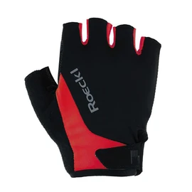 Roeckl Basel 2 Cycling Gloves Short Black/Red 2025: Size: 10