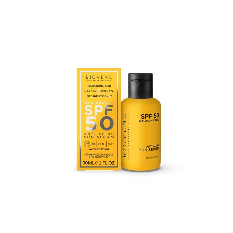 Biovene HYALURONIC Anti-Aging SPF 50 Moisturizing Sun Serum High Protection,