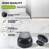 Comie Marble Mortar and Pestle Set,Mushroom Shaped Pill Crusher and