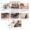 Genina Waterproof Recliner Chair Cover, Non-Slip Washable, 23.6"