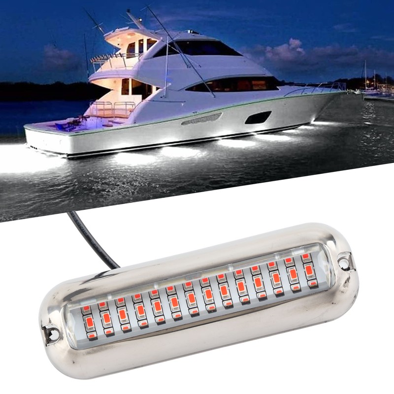 Underwater Boat Lights IP68 Waterproof 42 LED Beads 125° Wide
