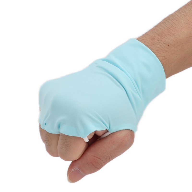 Half Finger Gloves Breatheable UV Protection Ice Silk Outdoor Gloves