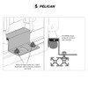 Pelican Protector and Storm Case Roof Rack Mount - Compatible