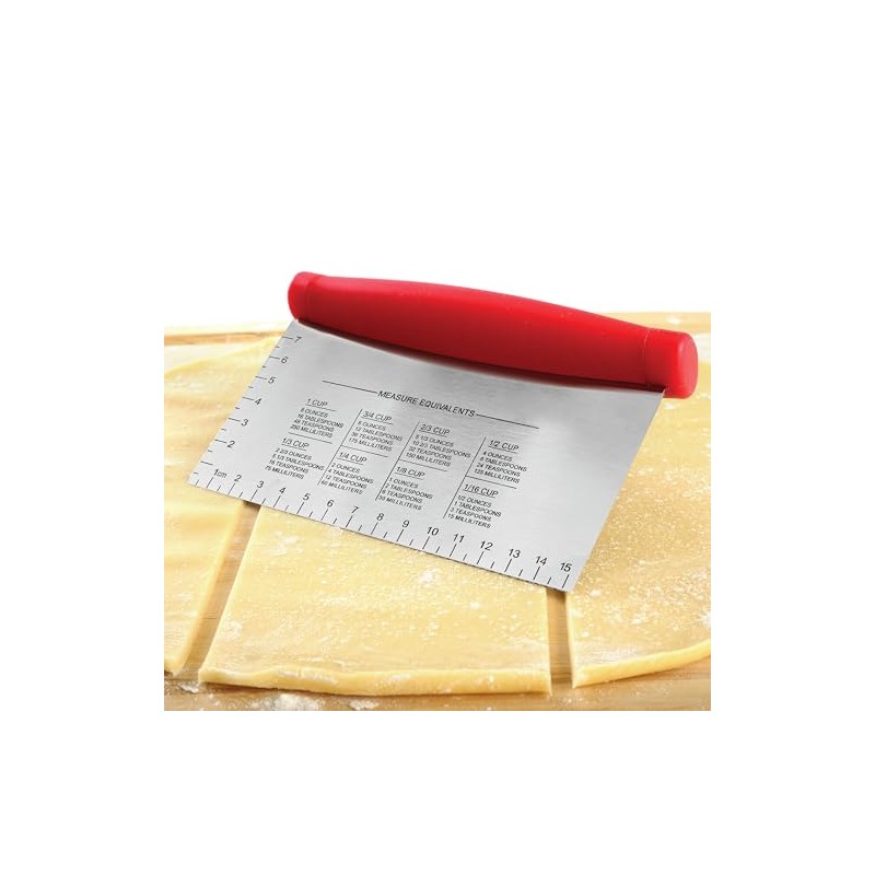 Norpro, Rojo 583R Grip-EZ - Raspador de banco, 6 x