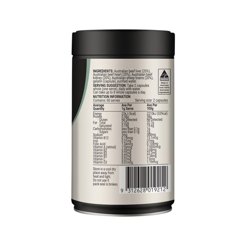 Melrose Origins Nose To Tail Multi (Grass Fed Organs 1000mg: