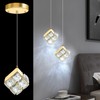 dolria Modern Crystal Chandeliers 1-Lights Pendant Lights for Kitchen Island