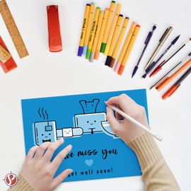 Premium Colored Card Stock Paper | 50 Sheets Pack | Superior Thick 65lb Cardstock, Perfect for School Supplies, Arts & Crafts | Acid & Lignin Free | 8.5 x 11" | Blue