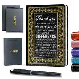 WHLBHG Employee Appreciation Gift Inspirational Notebooks May You Be Proud of the Work You Do Thank You Gift for Coworker Team Multi Colour Journal 1 Pack (Black),(May You-Black)