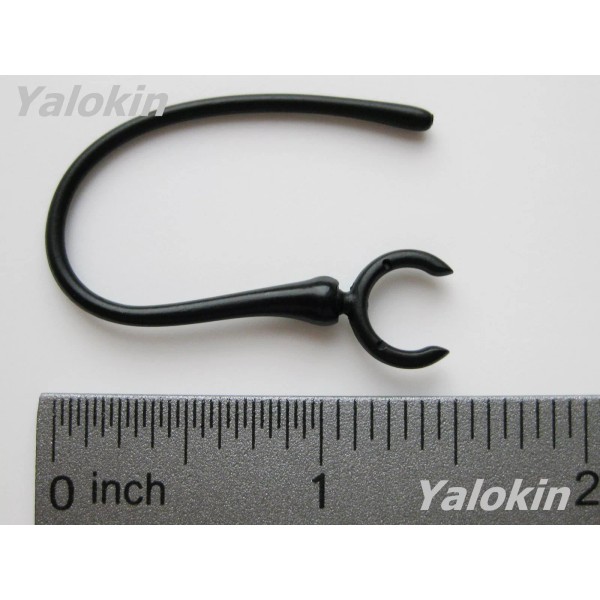 NICKSTON 3 New Black Ear Hooks Loops Clips for Jawbone