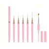 HIGHROCK 5PCS Nail Art Liner Brushes, Elongated Lines Nail Painting