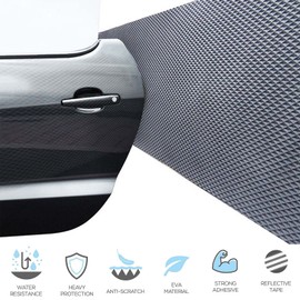 Auto Car Door Self Adhesive Foam Anti Scratch Parking Protector Compatible with Garage Wall (2m x 20cm x 4mm)