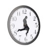 CYSFETENA 10 in Acrylic Plastic Silly Walk Wall Clock, Home