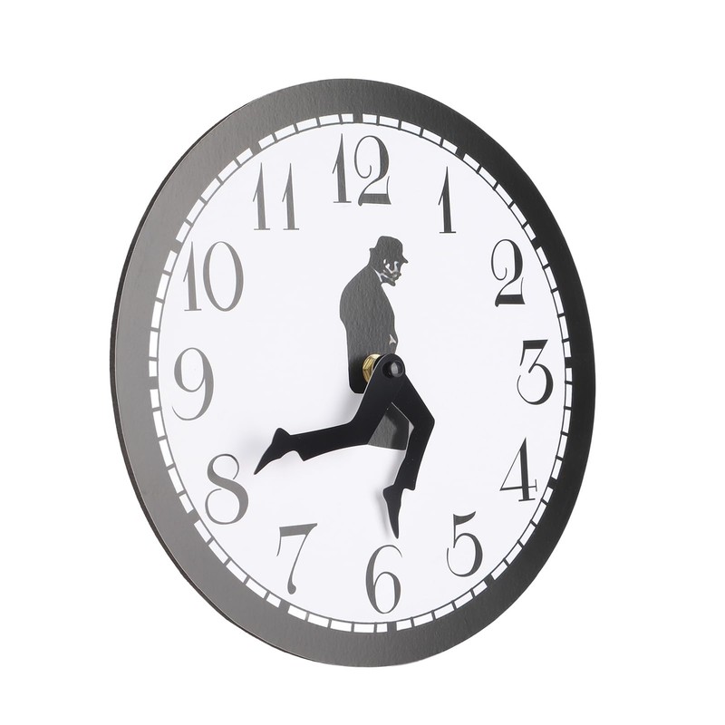 CYSFETENA 10 in Acrylic Plastic Silly Walk Wall Clock, Home