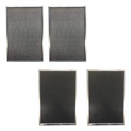 Replacement for Trion MAX 5 1400 441501-019 Aluminum/Carbon Pre/Post Filter Set:(2)- 12 x 16 x 1/4 Aluminum and (2) 12 x 16 x 1/4 Carbon