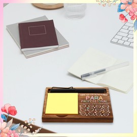 FOUGSTA Appreciation Gifts for Paraprofessional, Thank You Gifts for Paraprofessional, Paraprofessional Office Decor Gifts,Wooden Sticky Note Holder With Inspirational Quotes,16.5 x 12 x 1.5 cm,XXN38