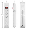 BN-LINK 6-Outlet Power Strip Surge Protector 1-Pack, 4-Foot Extension Cord,