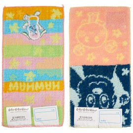 丸眞 ハーフハンカチ ポケットタオル 2柄組 NHK いないいないばぁっ ルンルンびより 抗菌防臭加工 お名前ネーム付 綿 入園入学グッズ 入園入学準備 保育園 幼稚園 小学校 男の子 女の子 キャラクター 8625000300