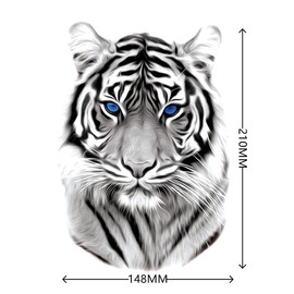 6 Pcs Lion Temporary Tattoo Stickers Tiger Face Fake Tattoo Stickers Body Art Tattoos For Men Women